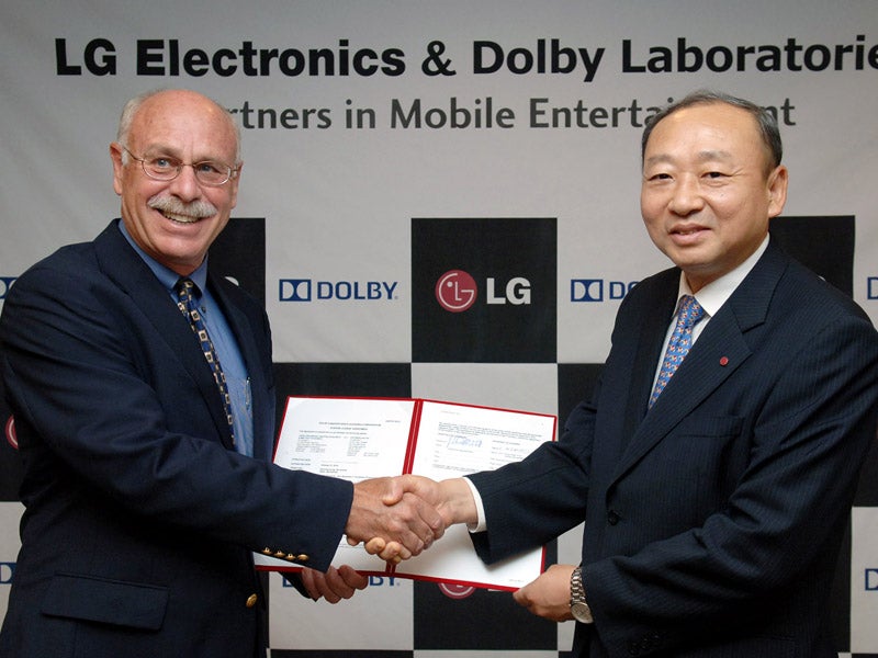 LG will sell handsets with Dolby technology