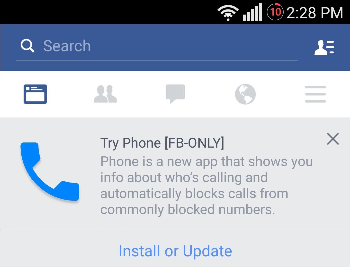 Facebook testing an Android dialer app that gets rid of unsolicited calls