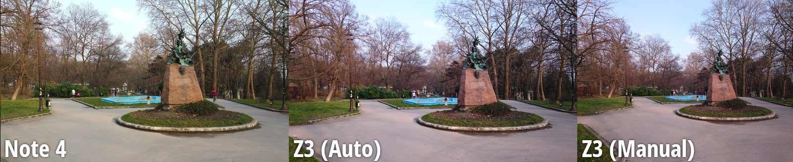 Side-by-side view - Samsung Galaxy Note 4 scores a flawless victory against the Xperia Z3 in our blind camera comparison