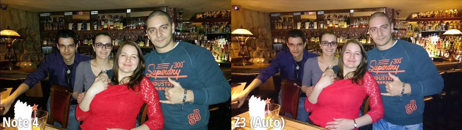 Side-by-side view - Samsung Galaxy Note 4 scores a flawless victory against the Xperia Z3 in our blind camera comparison
