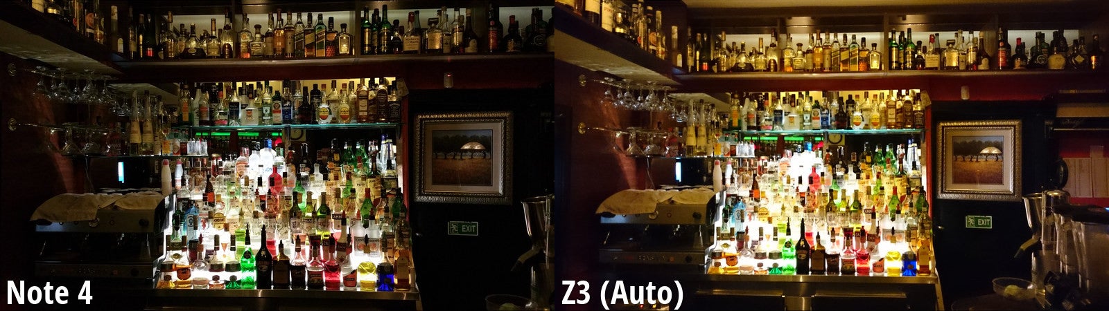 Side-by-side view - Samsung Galaxy Note 4 scores a flawless victory against the Xperia Z3 in our blind camera comparison