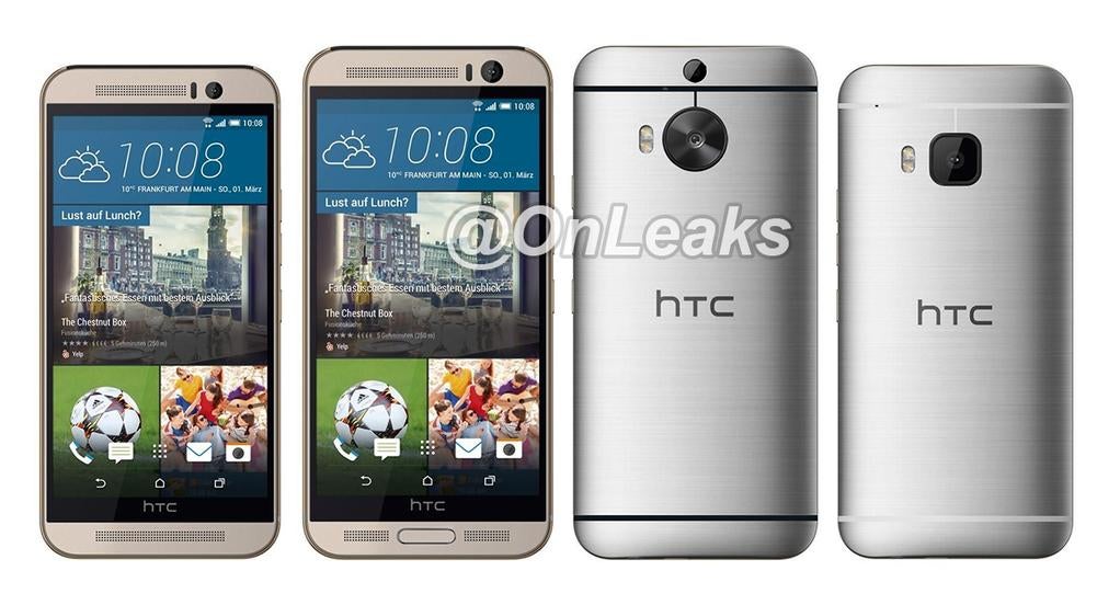 Here's a mock-up image of the HTC One M9 Plus next to the One M9 - HTC One M9 Plus mock-up picture shows us what the phone may look like next to the HTC One M9