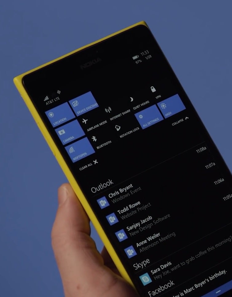 Everything is still in development, but we are ready to see all of Windows 10 for Phone in its full glory. - One month until Microsoft Build 2015: What to expect