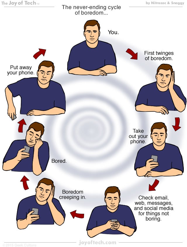 Humor: The cycle of smartphones and boredom