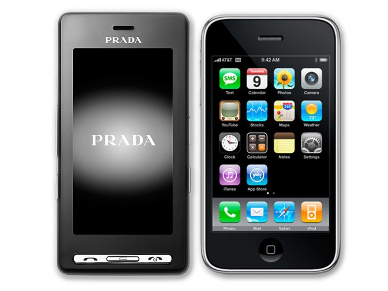 LG PRADA, Apple iPhone - Article: Touchscreen technologies in phones
