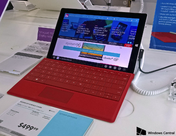 The Microsoft Surface 3 can be tested at Best Buy - Best Buy has the Microsoft Surface 3 for you to test