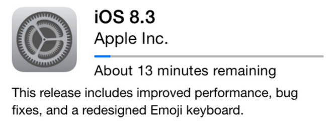 Apple releases iOS 8.3 - Apple releases iOS 8.3 for all iOS 8 powered devices