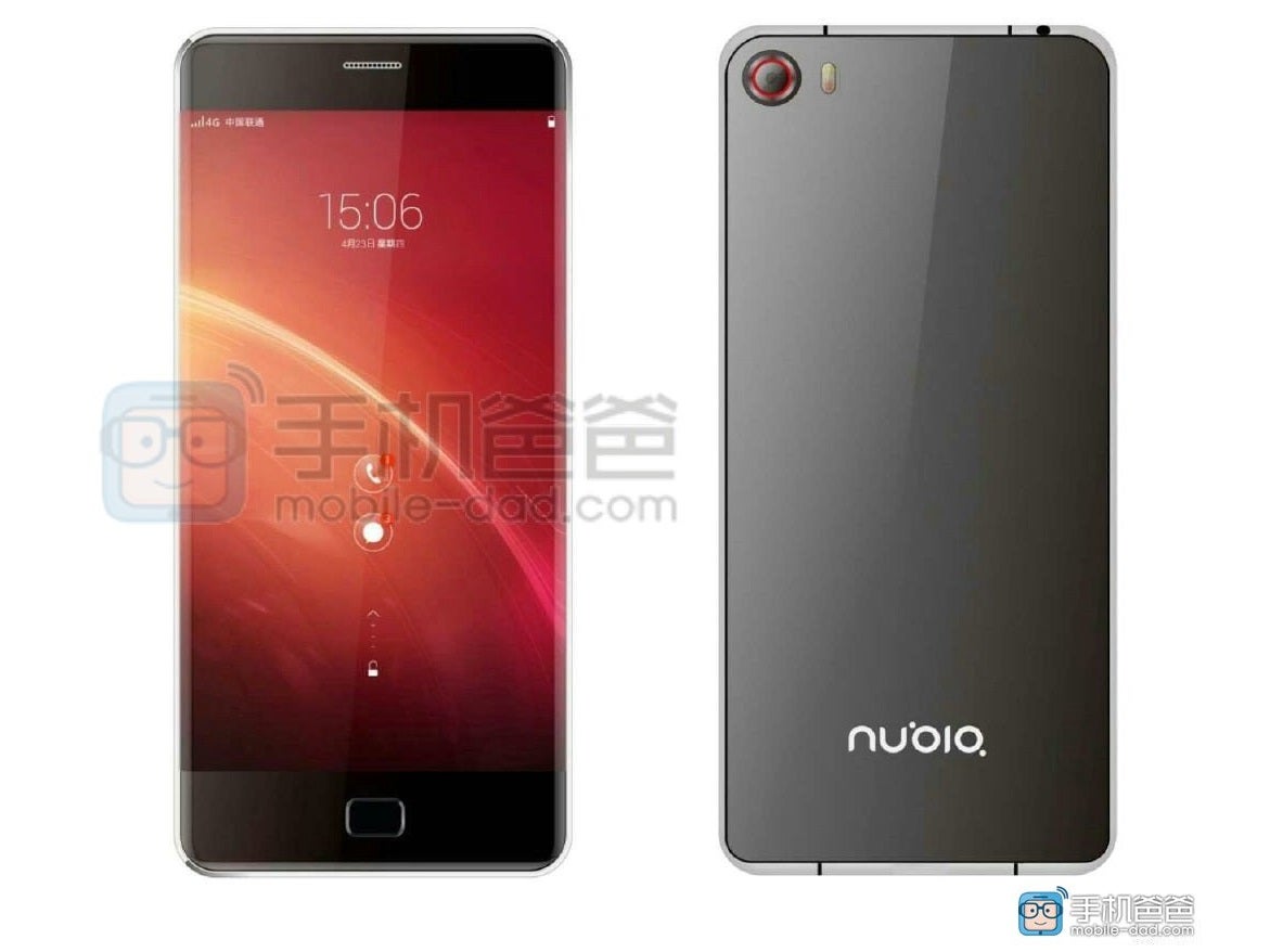 ZTE Nubia Z9 render shows a screen curved to the sides, first Samsung Galaxy S6 edge &quot;copycat&quot;?