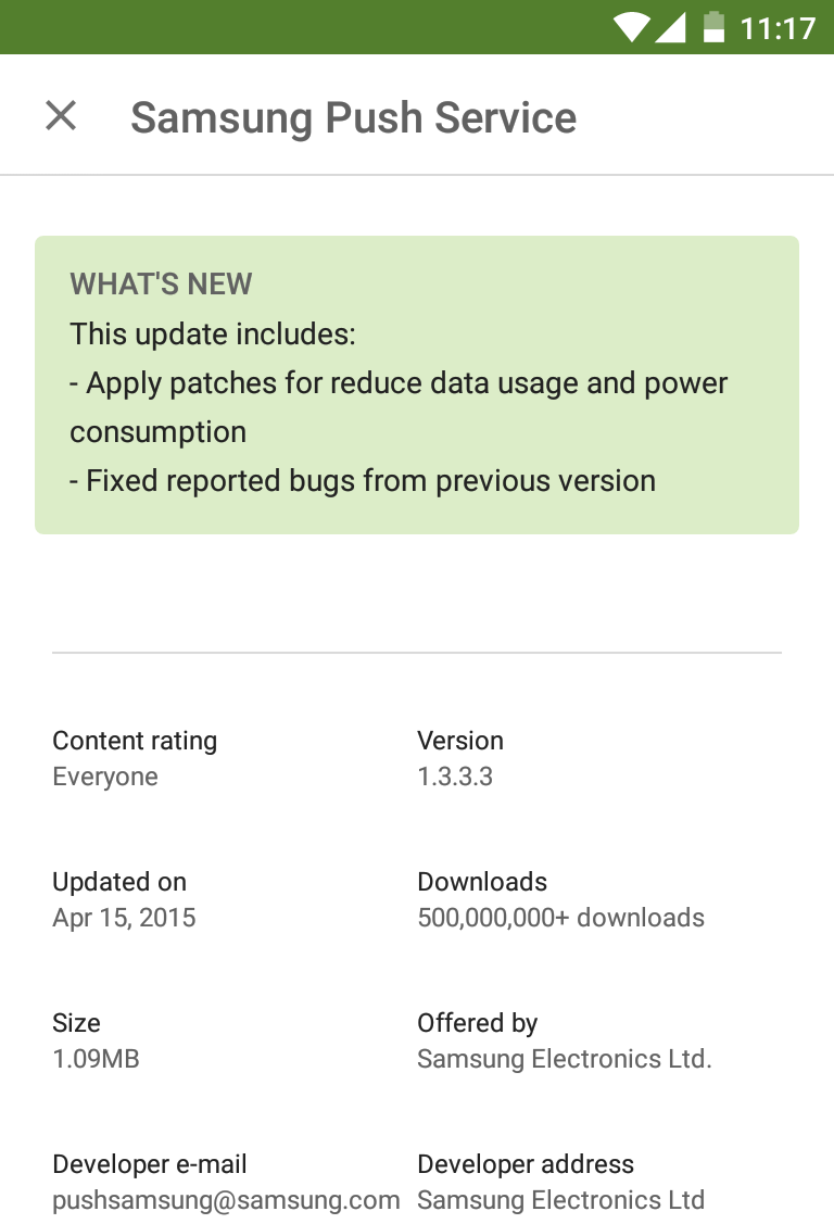 Samsung Push Service update may improve battery life on the Galaxy S6 and S6 edge