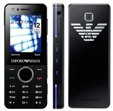 Samsung reveals second Armani phone