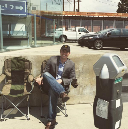 Lines of potential Apple Watch buyers are forming outside Maxfield Boutique in Hollywood - Apple fans line up at Maxfield Boutique in West Hollywood for the Apple Watch