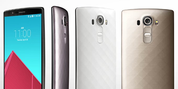 LG G4 size comparison with the Galaxy S6, S6 edge, Note 4, iPhone 6, 6 Plus, HTC One M9, and others