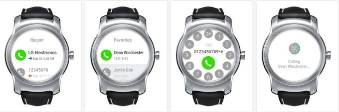 Initiate calls from the LG Watch Urbane with the new LG Call app