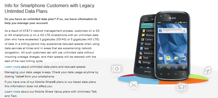 AT&T ends automatic throttling for its customers with an unlimited 4G LTE plan - AT&T ends automatic throttling for its customers with an unlimited 4G LTE plan