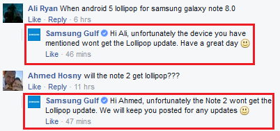 Samsung Gulf says no Lollipop update for the Samsung Galaxy Note 8.0 - Samsung Gulf does it again, says no Lollipop for Samsung Galaxy Note 8.0