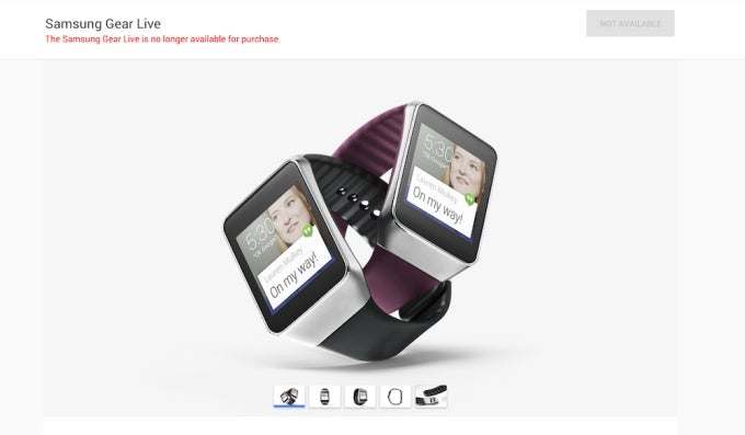 Samsung's only Android Wear smartwatch disappears from Google Play