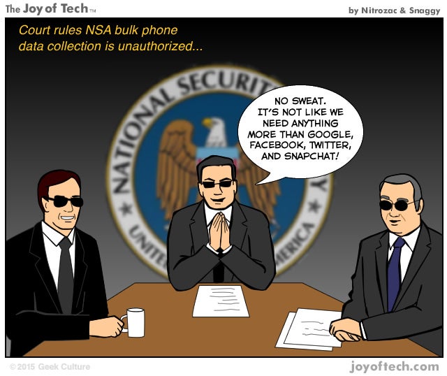 Humor: The NSA has a back-up plan in the wake of the court ruling on illegal data collection