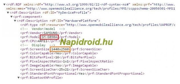 User Agent profile confirms QHD screen for the Samsung Galaxy S6 Active - User Agent profile confirms QHD screen for Samsung Galaxy S6 Active