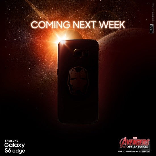 First glimpse of Iron Man edition Samsung Galaxy S6 edge "coming next week"