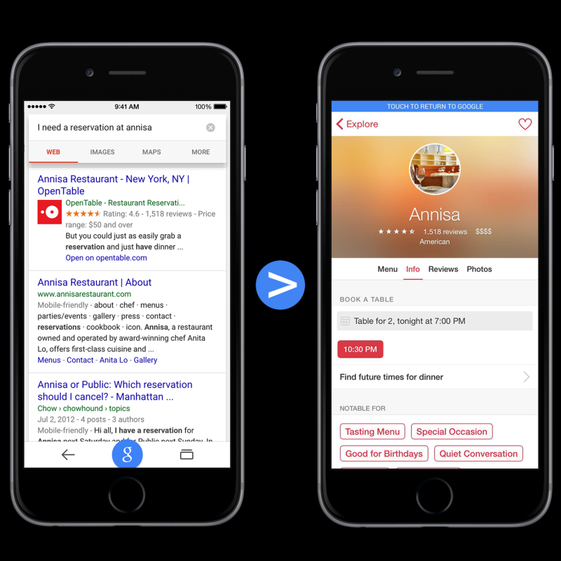 Google search results on the iPhone and iPad will soon include iOS apps