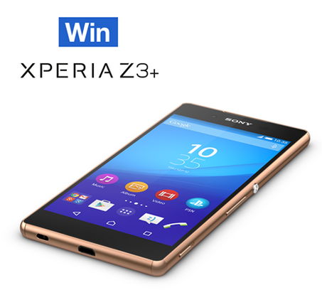 Win a Sony Xperia Z3+ from Sony - Contest could land you a Sony Xperia Z3+