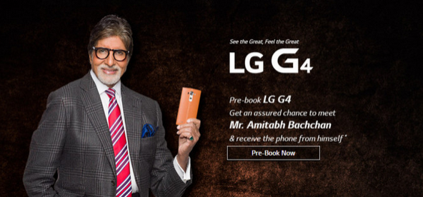 Pre-order your LG G4 from LG India and you might receive your phone from a Bollywood legend - Mid June launch for the LG G4 in India; pre-order now and receive your phone from a Bollywood legend