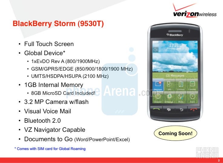 Storm - Hot new phones coming to Verizon next month!