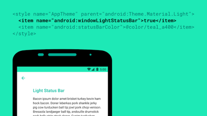 No longer a secret: light-colored status bars in Android M will come with dark-colored icons