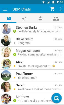 BBM for Android beta features Material Design - BBM for Android Beta comes with Material Design and new features