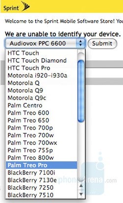 Sprint preparing the Palm Treo Pro?