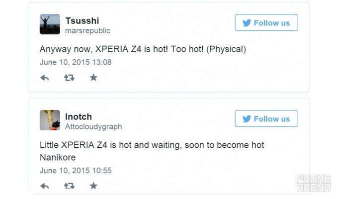 Japanese Sony Xperia Z4 users are already complaining of overheating issues