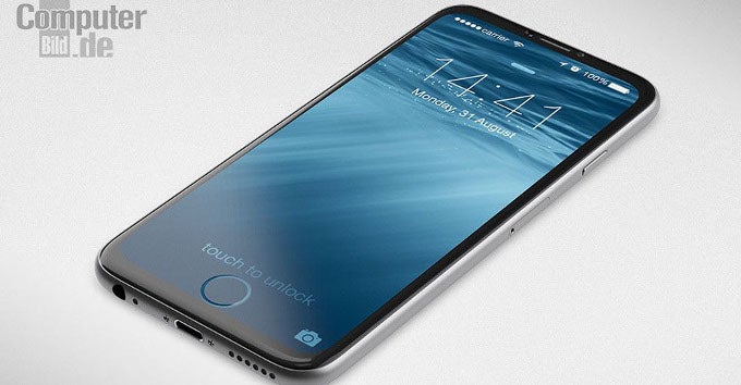 Image courtesy of Computer Bild - Future iPhones to come with a virtual home button that doubles up as fingerprint scanner?