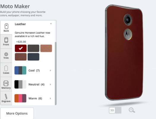 Until July 7th, order the second-gen Motorola Moto X from the Moto Maker and get a free red leather back - From now through July 7th, buy the second-gen Motorola Moto X and get a free red leather back