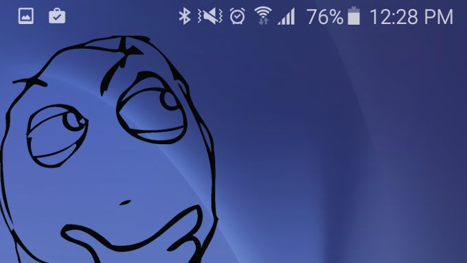 How to clean up the status bar clutter on the Samsung Galaxy S6 / S6 edge