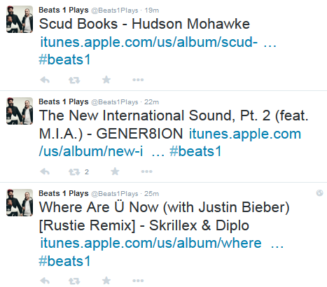 Twitter account tracks songs being played on Beats 1 - Twitter account reveals every song played on Beats 1
