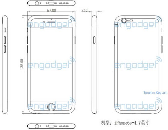 The new iPhone 6s may end up thicker than the iPhone 6, leaked schematics reveal