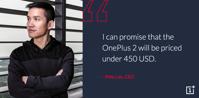 OnePlus 2 price confirmed to be under $450