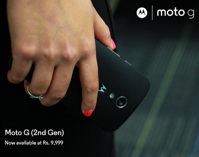 Second-generation Motorola Moto G gets a 25% discount in India - Second-generation Motorola Moto G gets a 25% permanent price cut in India