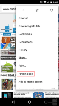how to search a web page on android how to search a web page on android