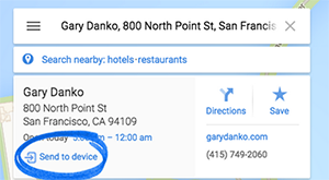 How to send Google Maps directions from your computer straight to your Android phone