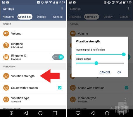 Increasing the vibration strength on the LG G4 - 10 things I changed about my LG G4 soon after I got it