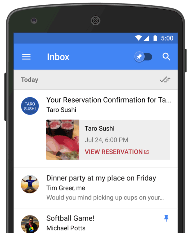 Inbox by Gmail for Android scores an incremental, yet time-saving tweak for its Snooze feature