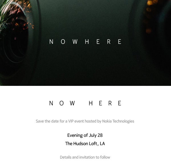 Nokia will hold a mystery VIP event in Los Angeles on July 28, could be related to HERE Maps