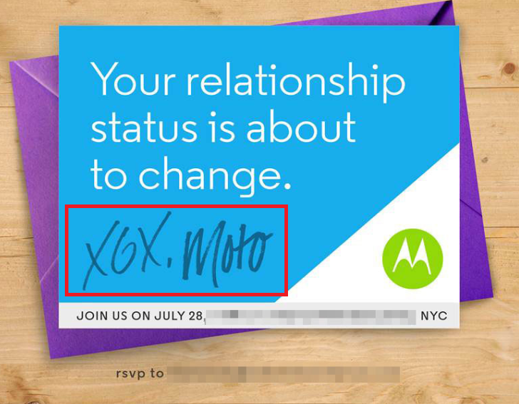 Motorola&#039;s invitation to July 28th event hints that there will be two versions of the third-gen Moto X introduced during the festivities - Invitation to July 28th event confirms that two Motorola Moto X models will be announced