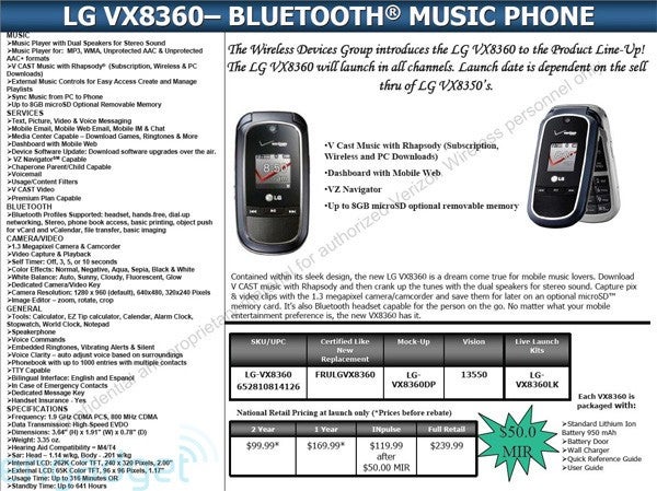 LG VX8360 coming soon to Verizon