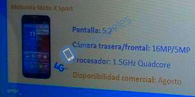 Leak hints at a possible Moto X Sport edition, which is believed to be a rugged Moto X - Motorola Moto X (2015) rumor round-up: design, specs, price, release date, and all we know so far