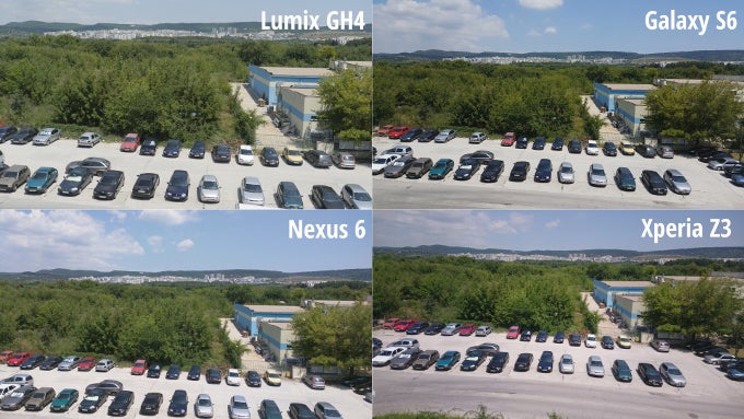 Thumbnails of all four snapshots. Notice that the differences in framing are due to different optics. - Smartphones are catching up with $2,000 cameras in terms of video recording, and here's the proof
