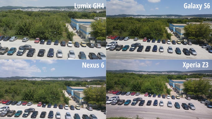 Thumbnails of all four snapshots. Notice that the differences in framing are due to different optics. - Smartphones are catching up with $2,000 cameras in terms of video recording, and here&#039;s the proof