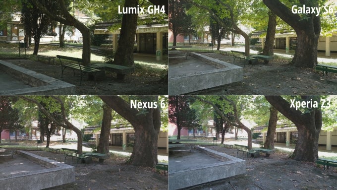 Thumbnails of all four snapshots. Notice that the differences in framing are due to different optics - Smartphones are catching up with $2,000 cameras in terms of video recording, and here's the proof