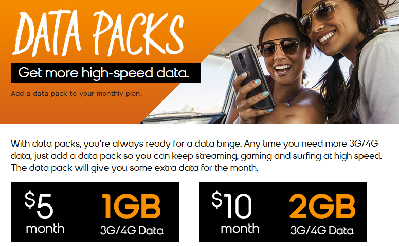 The Data Packs offered by Boost Mobile are also available from Virgin Mobile - Boost Mobile and Virgin Mobile now offer 1GB and 2GB Data Packs to keep you from the horrors of 2G